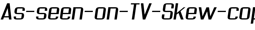 As seen on TV Skew Regular.ttf