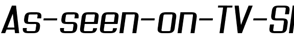 As seen on TV Skew Regular.ttf