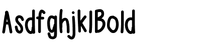 AsdfghjklBold Bold.ttf