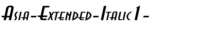 Asia-Extended Italic.ttf