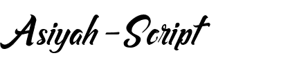 Asiyah Script Regular.otf