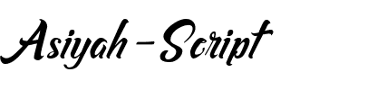Asiyah Script Regular.ttf