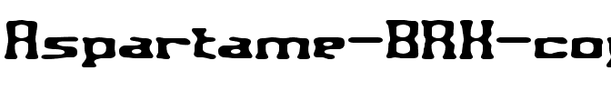 Aspartame BRK Regular.ttf