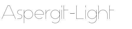 Aspergit Light.otf