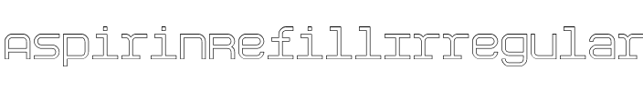 AspirinRefillIrregular Regular.ttf