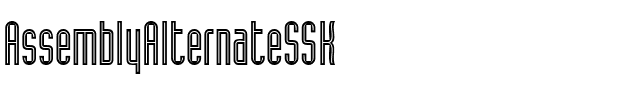 AssemblyAlternateSSK Regular.ttf