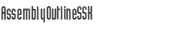 AssemblyOutlineSSK Regular.ttf