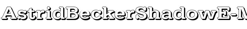 AstridBeckerShadowE-Medium Normal.ttf