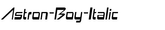 Astron Boy Italic.ttf