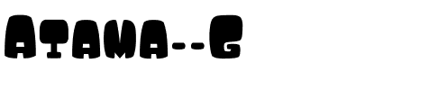 Atama__G Regular.ttf
