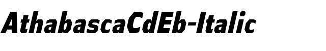 Athabasca Cd Eb Italic.ttf