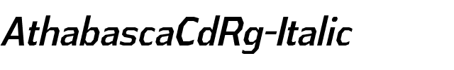 Athabasca Cd Rg Italic.ttf