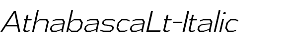Athabasca Lt Italic.ttf