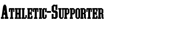 Athletic Supporter.ttf