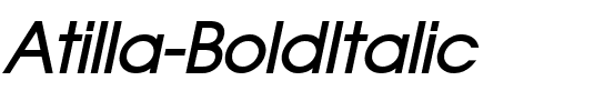Atilla BoldItalic.ttf