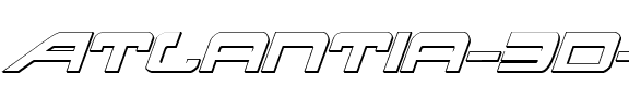 Atlantia 3D Italic Italic.ttf