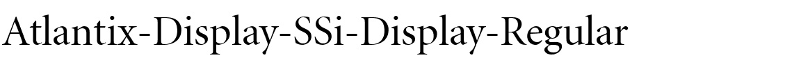 Atlantix Display SSi Display Regular.ttf