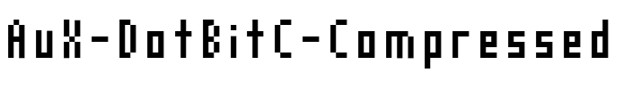AuX DotBitC Compressed Regular.ttf