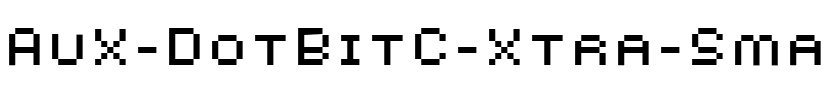 AuX DotBitC Xtra SmallCaps Regular.ttf