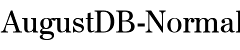 AugustDB Normal.ttf