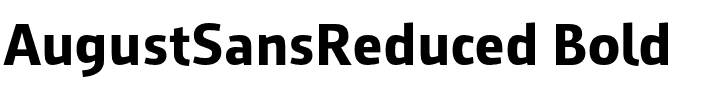 August Sans Reduced 75 Bold.otf