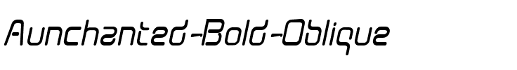 Aunchanted Bold Oblique Regular.ttf