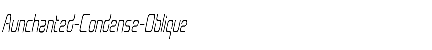 Aunchanted Condense Oblique Regular.ttf