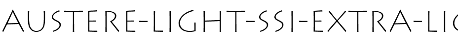 Austere Light SSi Extra Light.ttf