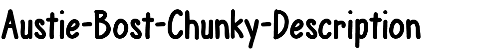 Austie Bost Chunky Description Regular.ttf