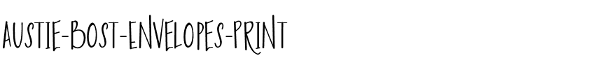 Austie Bost Envelopes Print Regular.ttf