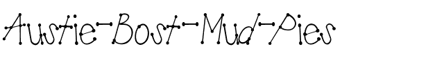 Austie Bost Mud Pies Regular.ttf