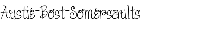 Austie Bost Somersaults Regular.ttf