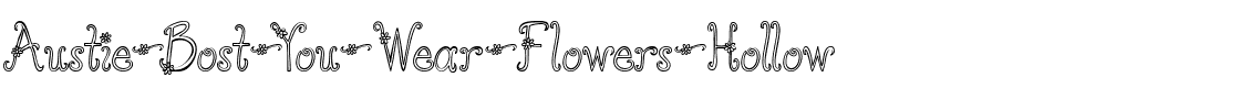Austie Bost You Wear Flowers Ho Regular.ttf