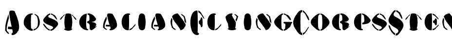 AustralianFlyingCorpsStencilA Regular.ttf