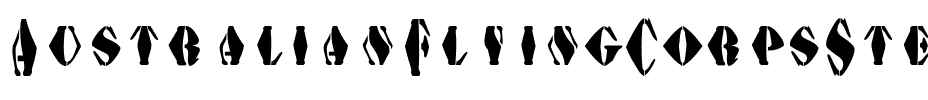 AustralianFlyingCorpsStencilG Regular.ttf
