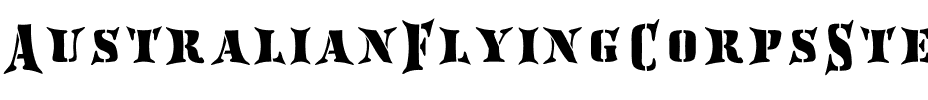 AustralianFlyingCorpsStencilH Regular.ttf