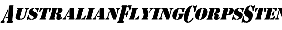 AustralianFlyingCorpsStencilS Regular.ttf