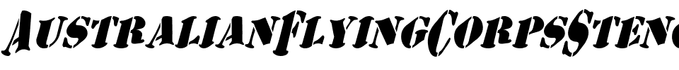 AustralianFlyingCorpsStencilSB Regular.ttf