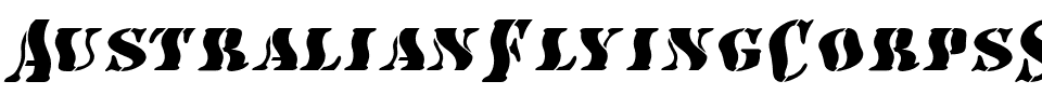 AustralianFlyingCorpsStencilSD Regular.ttf