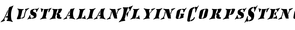 AustralianFlyingCorpsStencilSF Regular.ttf