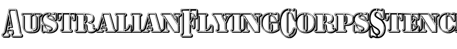 AustralianFlyingCorpsStencilT Regular.ttf