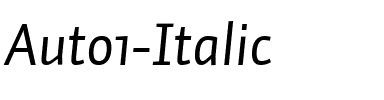 Auto 1 Italic.ttf