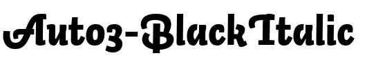 Auto 3 Bold Italic.ttf