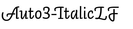 Auto 3 LF Italic.ttf
