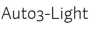 Auto 3 Lt Regular.ttf