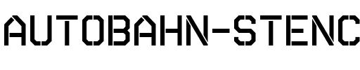 Autobahn Stencil Regular.ttf