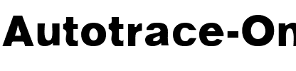 Autotrace One.ttf