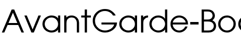 AvantGarde-Book Regular.ttf