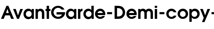 AvantGarde-Demi Regular.ttf