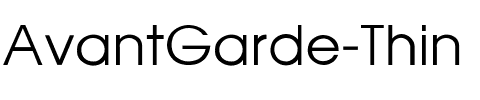 AvantGarde-Thin Regular.ttf